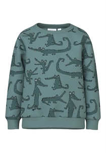 NAME IT Sweatshirt Med Krokodiller Tenne Trellis